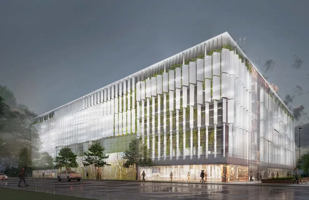 Bagley Mobility Hub architectural rendering